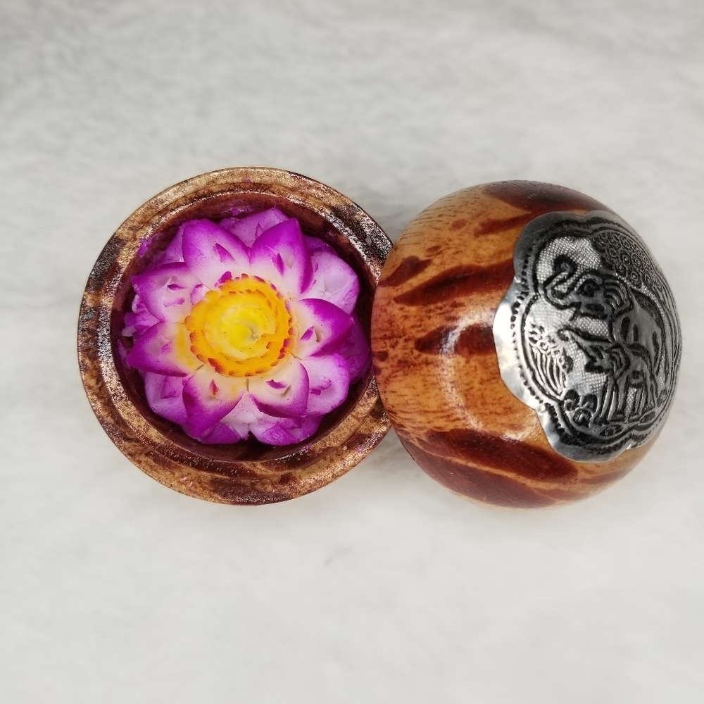 Hand carved decorative floral scented soap
